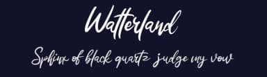 Watterland by Vunira Design — Script Handwritten Font — thumbnail 2