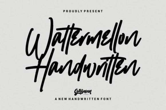 Wattermellon Font by Garisman Studio — Script Handwritten Font