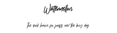 Wattermellon by Garisman Studio — Script Handwritten Font — thumbnail 1