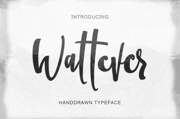 Wattever Font by BONJOURTYPE — Script Handwritten Font