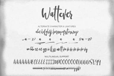Wattever Font by BONJOURTYPE — Script Handwritten Font — thumbnail 5