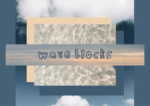 Wave Blocks Font by kaitalanis — Script Handwritten Font