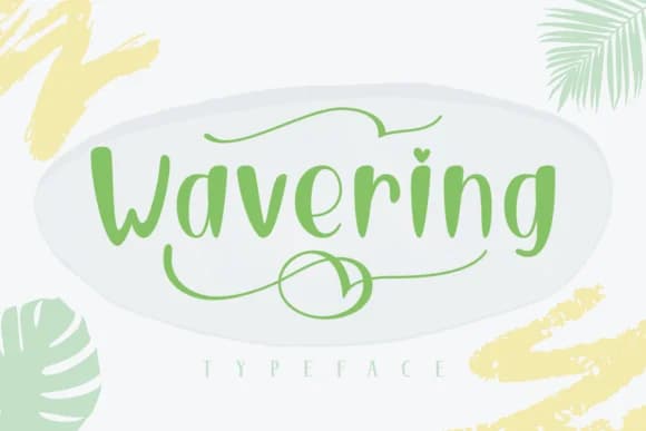 Wavering Font by Rifki (7ntypes) — Script Handwritten Font