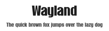 Wayland by Hanoded — Sans Serif Font — thumbnail 1