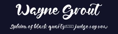 Wayne Grout by Kong Font — Script Handwritten Font — thumbnail 2