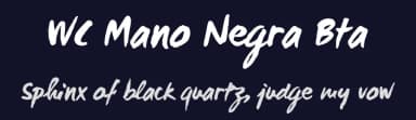 WC Mano Negra Bta by WC Fonts / Atypeek — Script Handwritten Font — thumbnail 2
