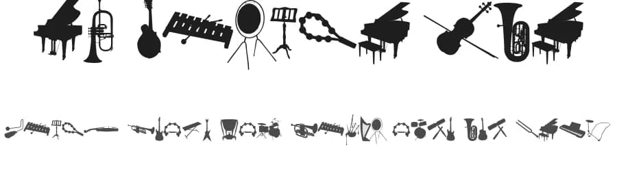 WC Musica Bta by WC Fonts / Atypeek — Dingbats Font