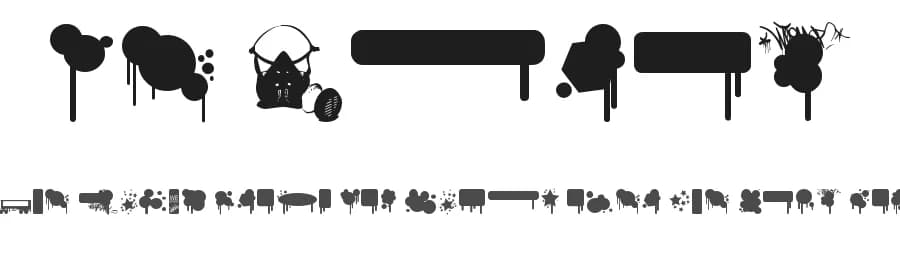 We Spray by The Wondermaker — Dingbats Font