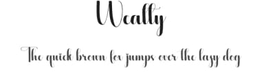 Wealty by Scratchones — Script Handwritten Font — thumbnail 1