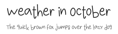 Weather in October by Wildan Type — Script Handwritten Font — thumbnail 1