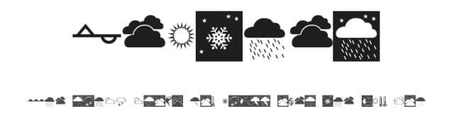 Weather by Jonathan Macagba — Dingbats Font