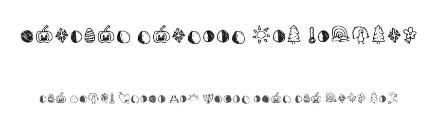 Weather Seasons And Holiday by BeepBoopFonts — Dingbats Font