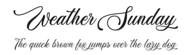 Weather Sunday by Typhoon Type - Suthi Srisopha — Script Handwritten Font — thumbnail 1