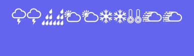 Weather Symbols by Vladimir Nikolic — Dingbats Font — thumbnail 3
