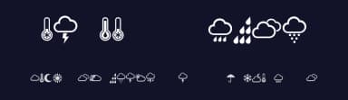 Weather Symbols by Vladimir Nikolic — Dingbats Font — thumbnail 2