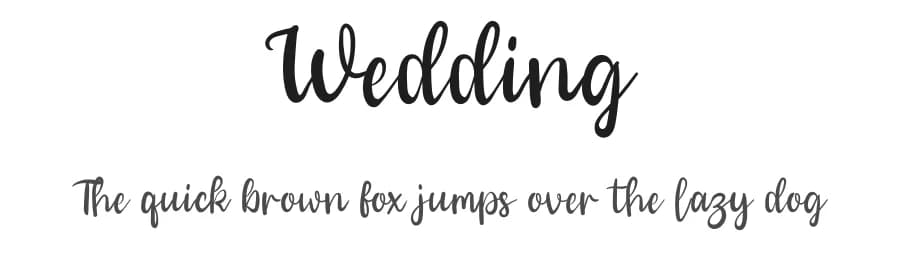 Wedding by Milea Sajojo — Script Handwritten Font