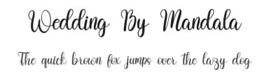 Wedding By Mandala by FreshtypeINK — Script Handwritten Font — thumbnail 1