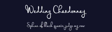 Wedding Chardonnay by Brittney Murphy Design — Script Handwritten Font — thumbnail 2