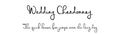 Wedding Chardonnay by Brittney Murphy Design — Script Handwritten Font — thumbnail 1