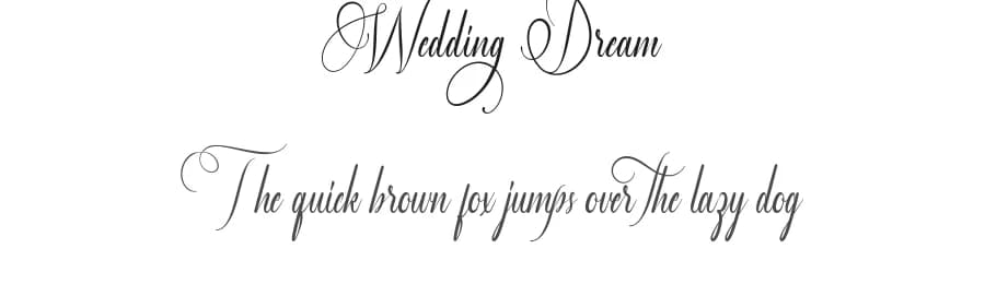 Wedding Dream by Edric Studio — Script Handwritten Font