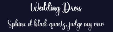 Wedding Dress by Scratchones — Script Handwritten Font — thumbnail 2