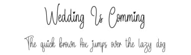 Wedding Is Comming by Scratchones — Script Handwritten Font — thumbnail 1