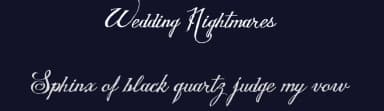 Wedding Nightmares by Billy Argel Fonts ® — Script Handwritten Font — thumbnail 2