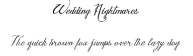 Wedding Nightmares by Billy Argel Fonts ® — Script Handwritten Font — thumbnail 1
