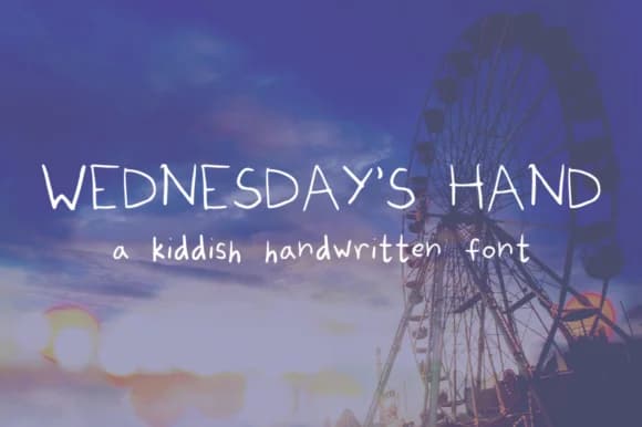 Wednesday Font by Najla Qamber — Script Handwritten Font