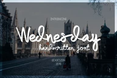 Wednesday Font by geadesign by geadesign — Script Handwritten Font — thumbnail 1