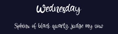 Wednesday by Mochtype — Script Handwritten Font — thumbnail 2