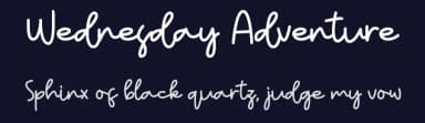 Wednesday Adventure by ONG Type — Script Handwritten Font — thumbnail 2