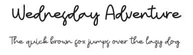 Wednesday Adventure by ONG Type — Script Handwritten Font — thumbnail 1