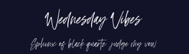 Wednesday Vibes by Sronstudio — Script Handwritten Font — thumbnail 2