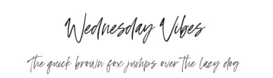 Wednesday Vibes by Sronstudio — Script Handwritten Font — thumbnail 1