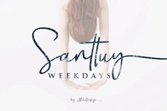 Weekdays Santtuy Font by aldedesign — Script Handwritten Font