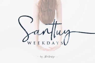 Weekdays Santtuy Font by aldedesign — Script Handwritten Font — thumbnail 1