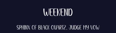 Weekend by Andi Moz — Script Handwritten Font — thumbnail 2