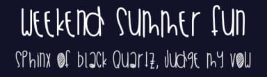 Weekend Summer Fun by Des Gomez — Script Handwritten Font — thumbnail 2