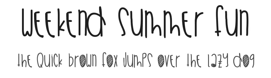 Weekend Summer Fun by Des Gomez — Script Handwritten Font