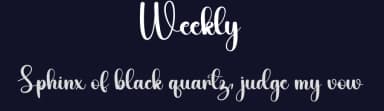 Weekly by Harlek Studio — Script Handwritten Font — thumbnail 2