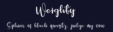 Weighty by FreshtypeINK — Script Handwritten Font — thumbnail 2