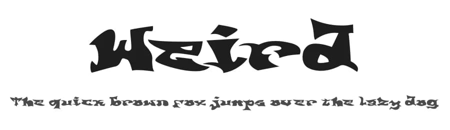 Weird by Display Studio — Script Handwritten Font