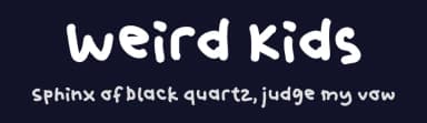 Weird Kids by Masa Aska Sanurumi — Script Handwritten Font — thumbnail 2