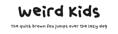 Weird Kids by Masa Aska Sanurumi — Script Handwritten Font — thumbnail 1