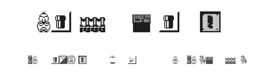 Weird Mario Bros by Font Bureau — Dingbats Font