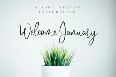 Welcome January Font by WDfont Creative — Script Handwritten Font — thumbnail 1
