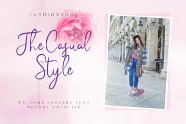 Welcome January Font by WDfont Creative — Script Handwritten Font — thumbnail 2