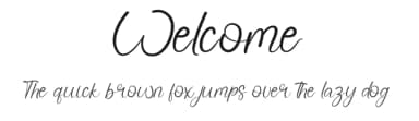 Welcome by Etik Fatimah — Script Handwritten Font — thumbnail 1