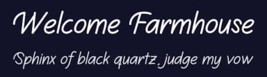 Welcome Farmhouse by Scratchones — Script Handwritten Font — thumbnail 2